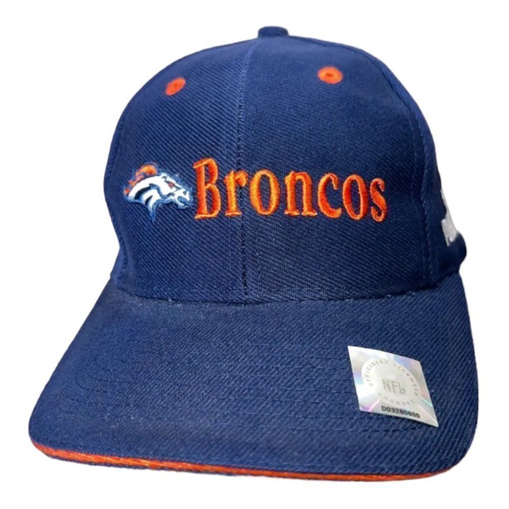 Vintage Puma X Denver Broncos Adjustable Hat‎ Blue / Orange NWT